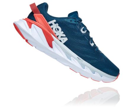 Hoka One One Elevon 2 - Pantofi Mers Dama Albastri / Corai | RO-B0PzvrM